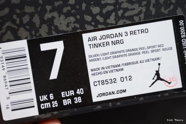 Kick Theory Air (2021) CT8532-012 Retro 3 Grey Cool Jordan 0803